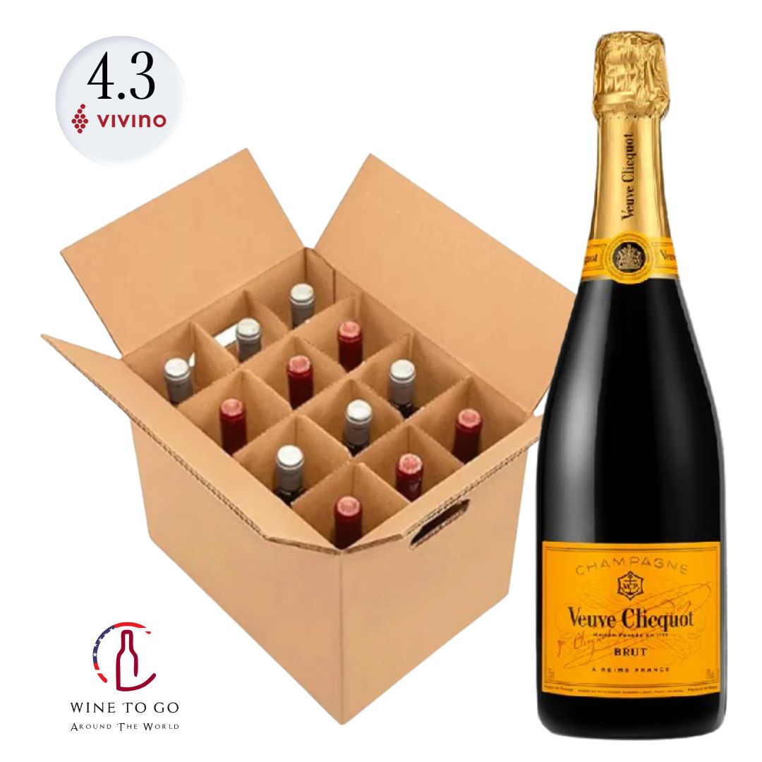 NV VEUVE CLICQUOT BRUT CHAMPAGNE - WINETOGOUSA