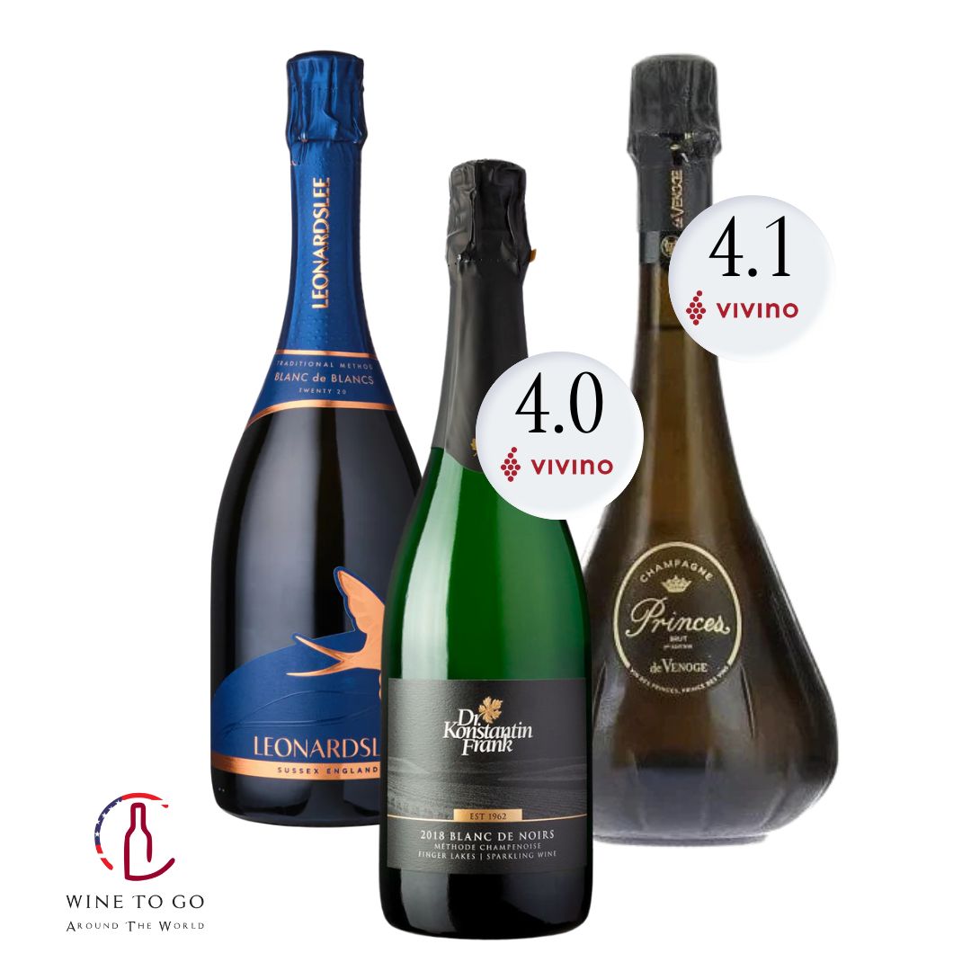 Champagne Holiday Set 3 - Leonardslee, Dr. Frank Konstantin, De Venoge Princes - WINETOGOUSA