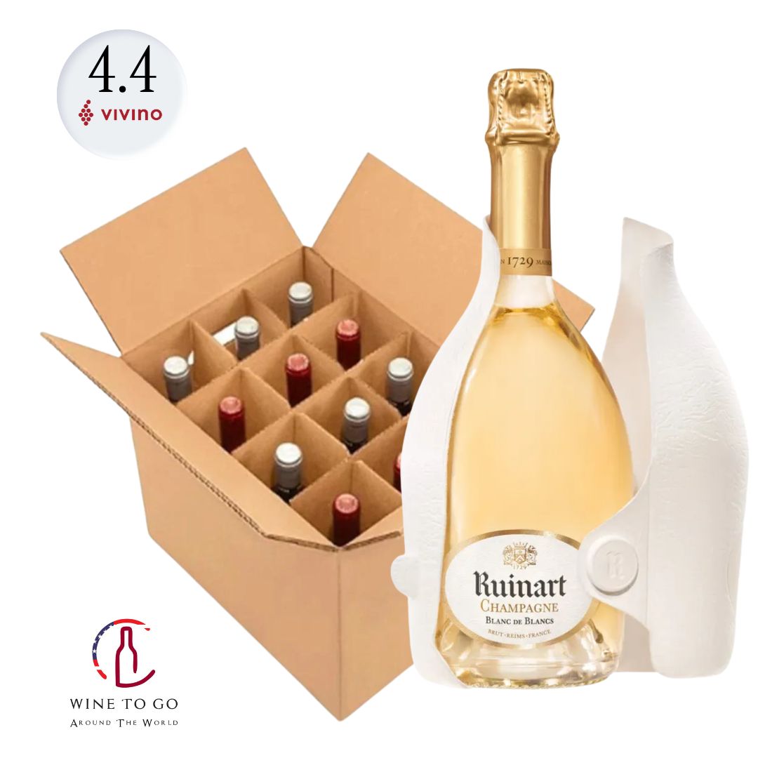 NV Ruinart Blanc De Blancs Brut Champagne Second Skin Gift Box - WINETOGOUSA