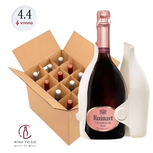 NV Ruinart Rose Champagne Second Skin Gift Box - WINETOGOUSA 