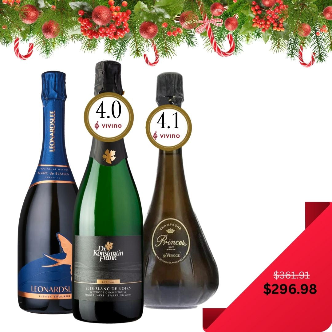Sparkling Christmas Set 2 - Leonardslee, Dr. Frank Konstantin, De Venoge Princes - WINETOGOUSA 
